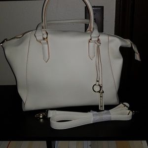 JustFab Cream Satchel (Simon)
